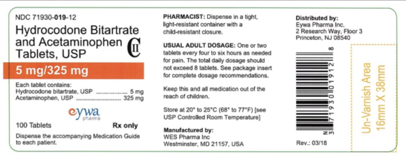 Buy Hydrocodone 5/325mg